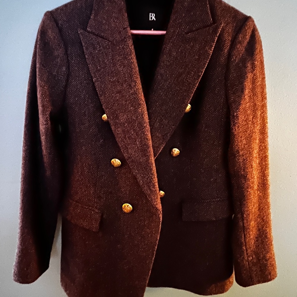 Banana Republic Women's Brown Double-Breasted Jacket